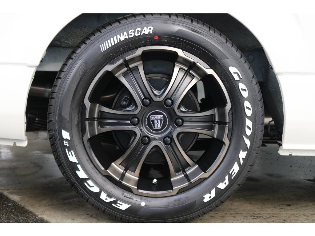 新品バルベロ　ディープス１７インチＡＷ/新品グッドイヤーナスカー１７インチタイヤ　装着済です！