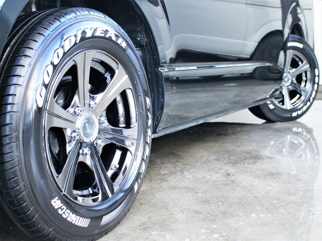 ゼクソン１６インチアルミホイール＆グッドイヤーナスカータイヤ16インチをインストールしております！