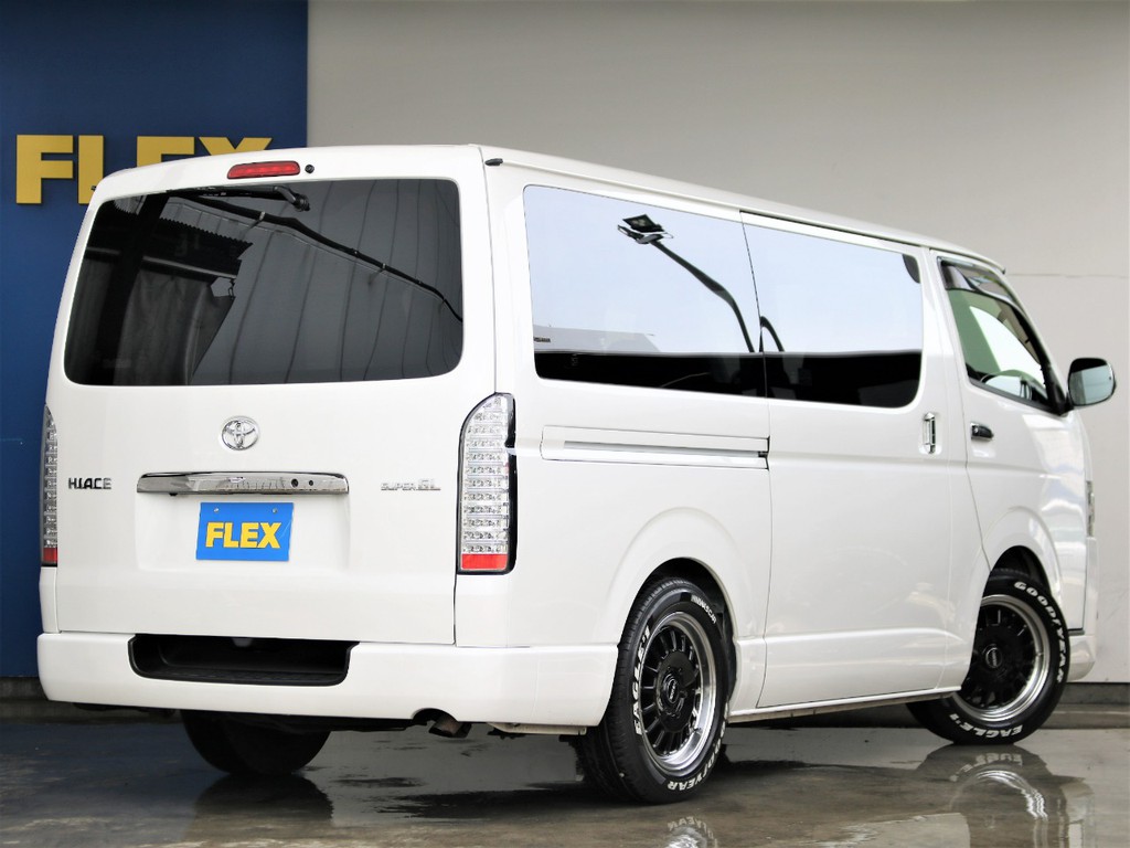 2 どぅ様　ハイエース　FLEX DELF02 17インチ　グッドイヤー トヨタ ハイエースバン 2.0 スーパーGL ダークプライムⅡ ロング