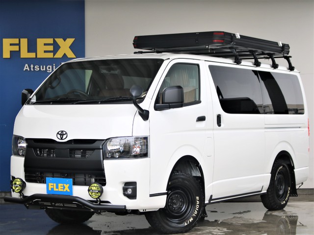 新車未登録　ハイエースバン　2.8L　S-GL　ダークプライムⅡ　ディーゼルターボ4WD　FLEXオフロードカスタム！