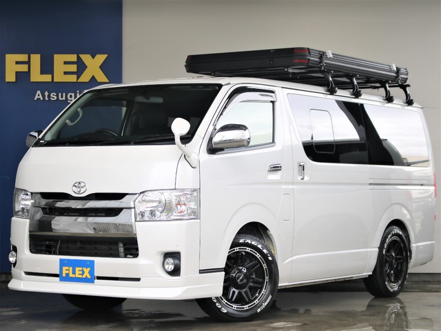 H28年式　ハイエースバン　2.0L　スーパーGL　ガソリン2WD　ルーフトップテント装備車両！