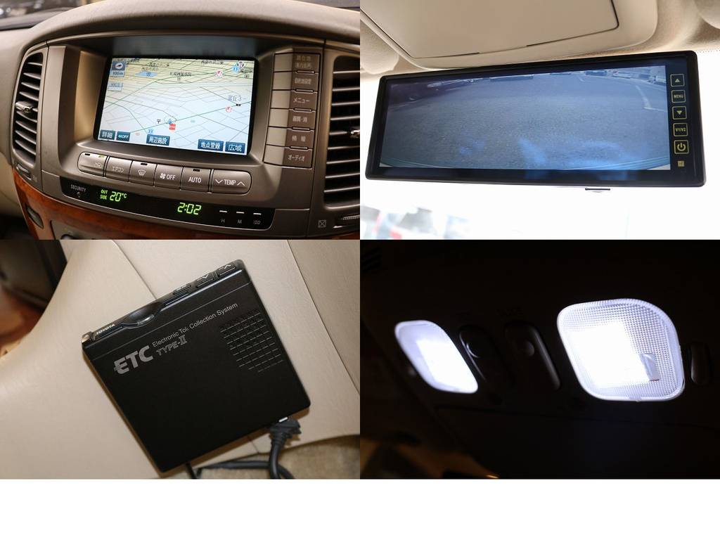 メーカーマルチナビ☆ルームミラーモニター☆バックカメラ☆ＥＴＣ☆ＬＥＤルームランプ☆