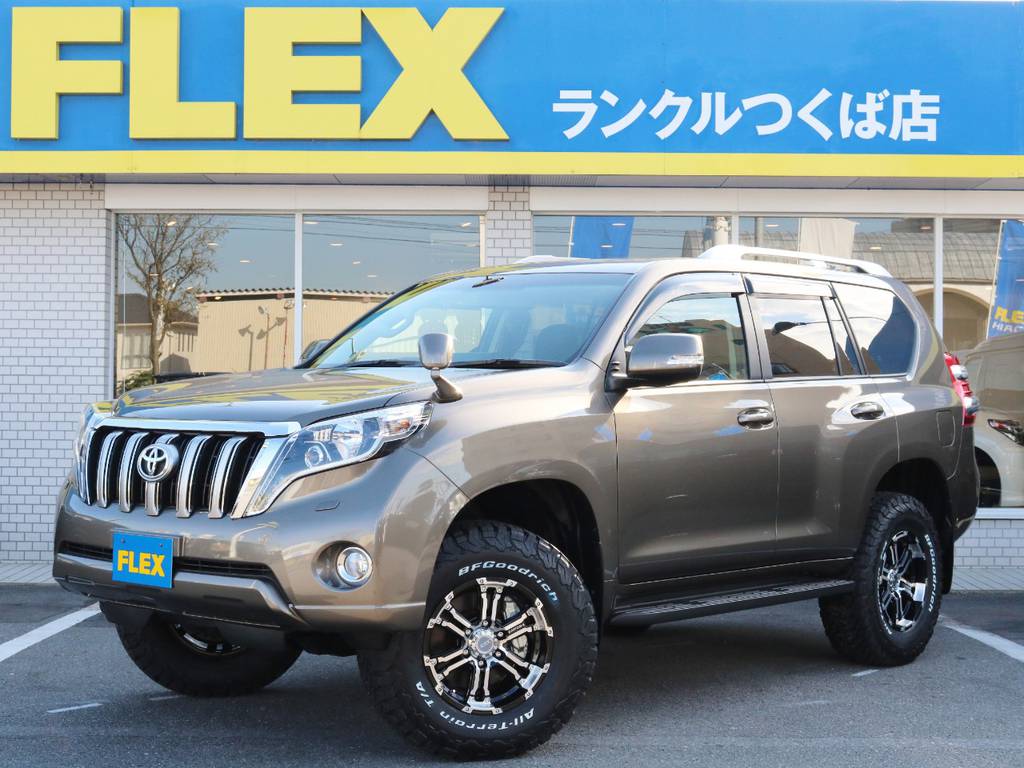 ☆150プラド☆ディーゼルターボ☆新車未登録☆ブロンズマイカメタリック☆新品17インチアルミホイール☆BFG新品ATタイヤ☆新品２インチリフトアップ☆