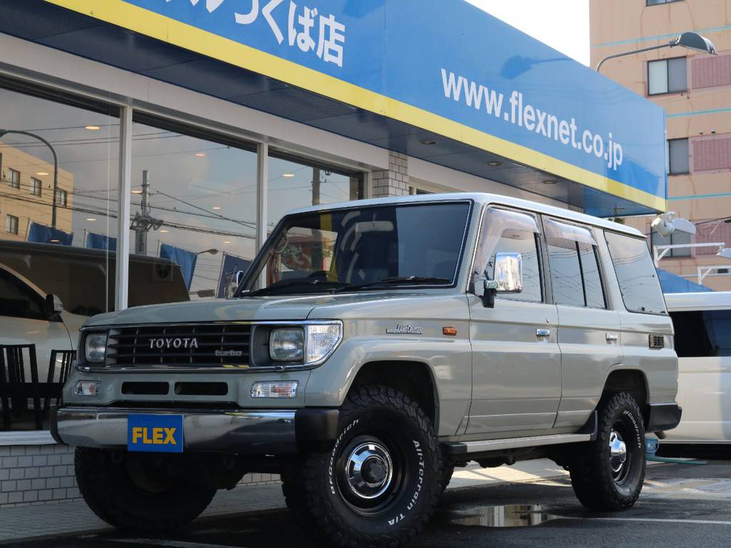 ★本日UP！★オシャレな78プラドの登場です！★カーキ＆ホワイト・ニューペイント★新品タイヤホイール・新品リフトアップ・新品灯火類★４ナンバー登録可能★全国陸送可能★