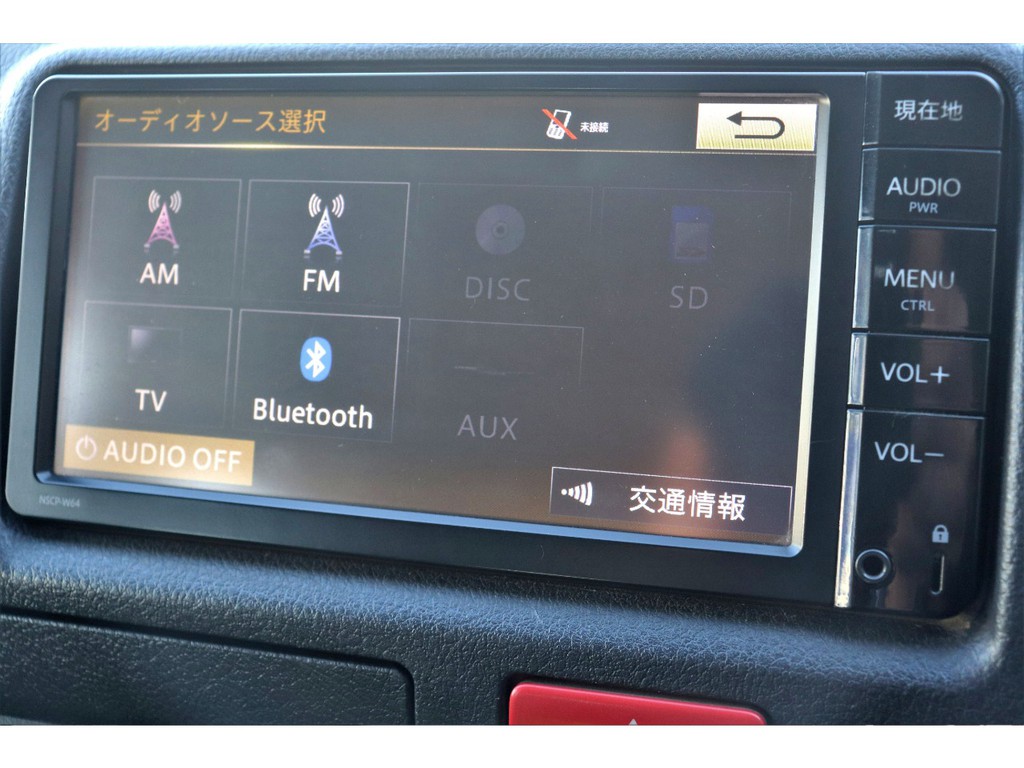 純正ナビ搭載！地デジＴＶ視聴、Bluetooth接続可能！