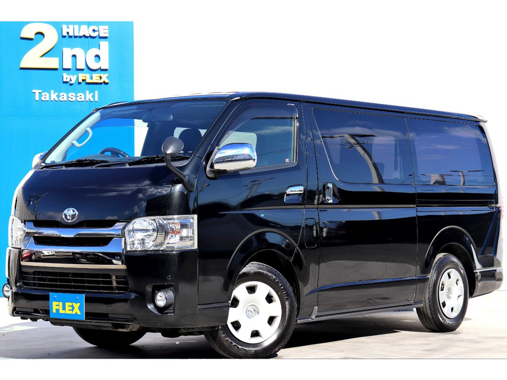 トヨタ ハイエースバン 3 0 スーパーgl ダークプライム ロングボディ ディーゼルターボ 4wd 車探しなら中古車 新車の専門店flex フレックス へ
