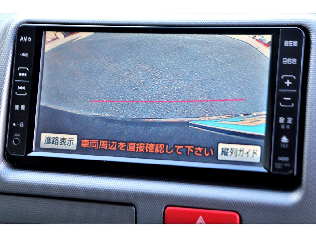 有ると安心のバックカメラ付！