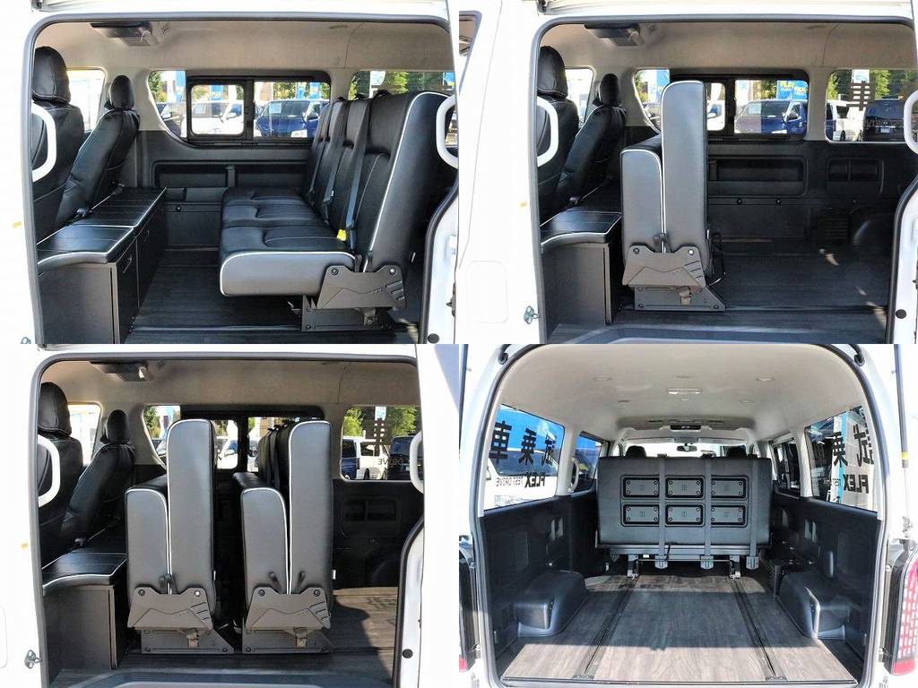 ３人掛けi-seat T-REVO！折りたたんでトランポとしても使えるマルチな内装架装！