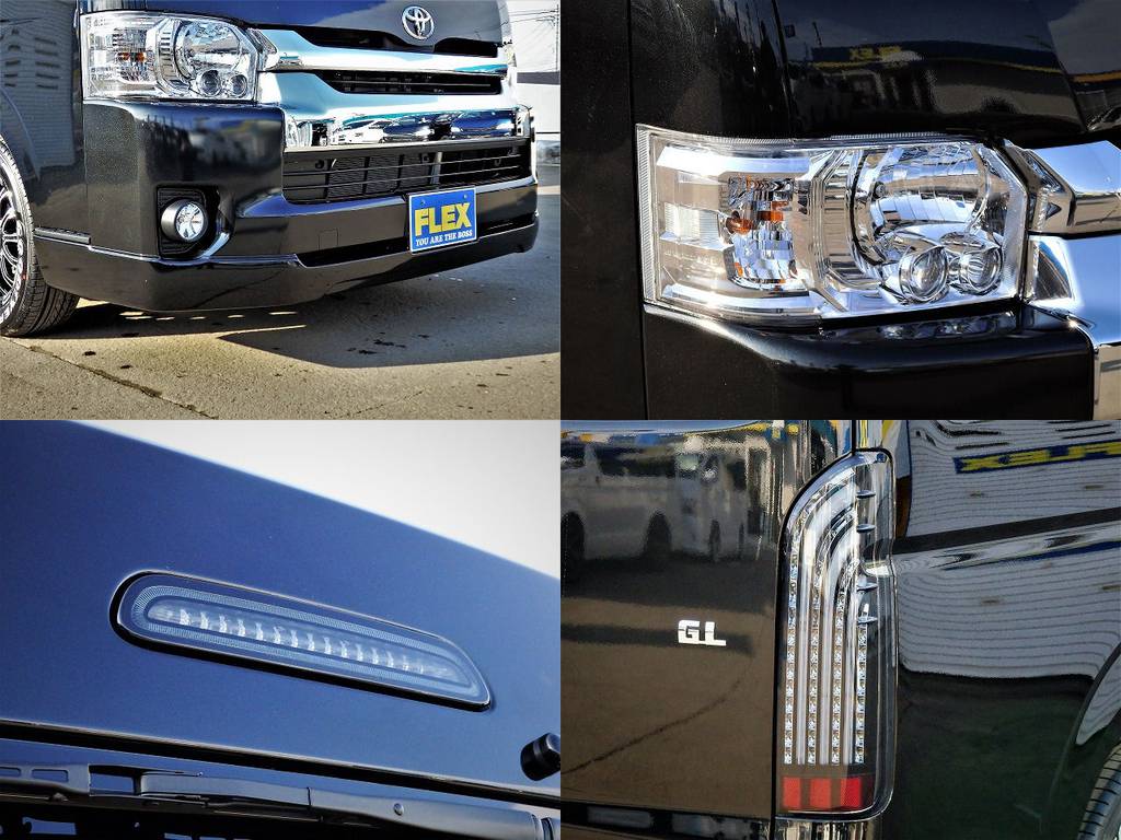FLEXオリジナルフロントスポイラー！後ろは415コブラライトセーバーテール＆LEDハイマウント！