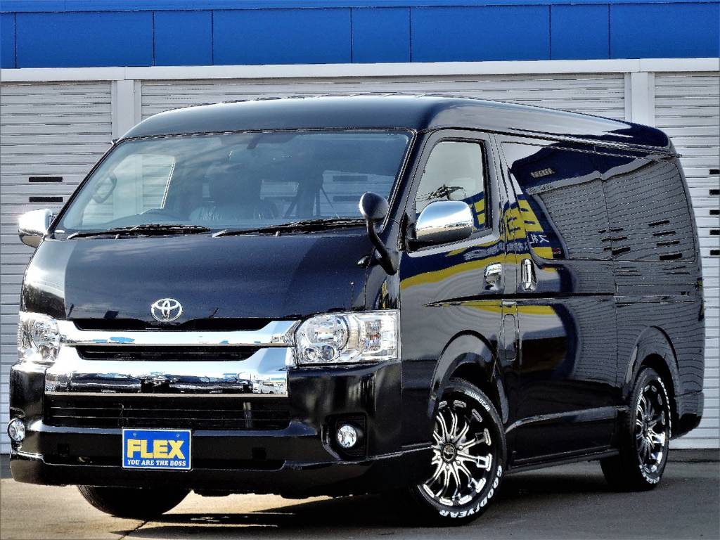 【新車ハイエースワゴンGL4WDVSC付寒冷地仕様車】【FLEXオリジナル内装架装ver2】