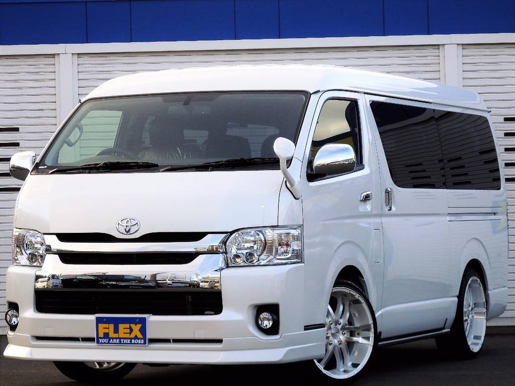 【新車ハイエースワゴンGL4WDVSC付寒冷地仕様車】【FLEXオリジナル内装架装ver2】