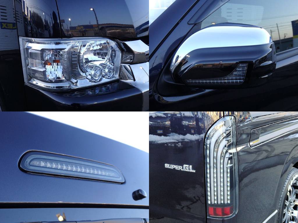 415コブラライトセーバーLEDテール！コプラスLEDハイマウント！モデリスタ　ウィンカー付きドアミラーカバー！