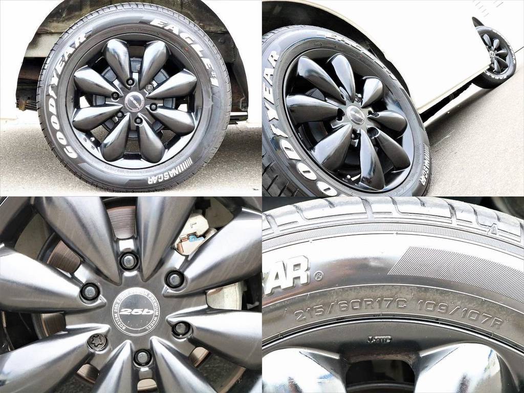足元は、ボクシースタイル25ｂ17in/グッドイヤー　ナスカータイヤ！