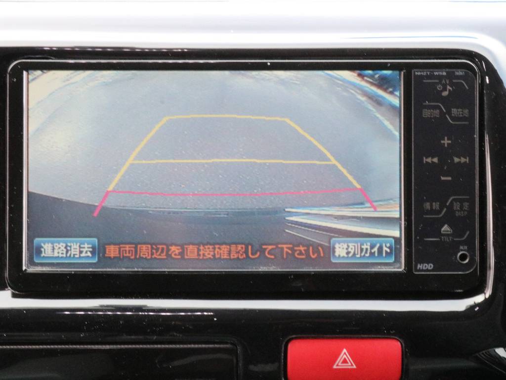 バックカメラも付いております！