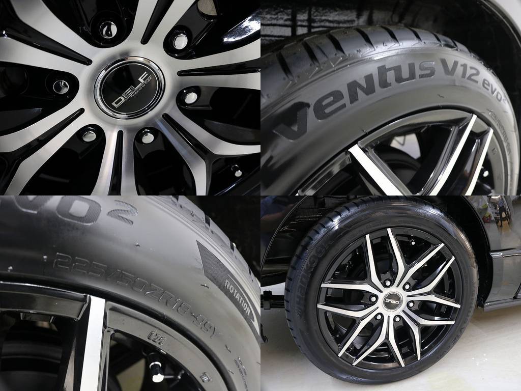 【FLEXオリジナルDELF01　18in＆ハンコックV12EVO2タイヤ　18in】の組み合わせ！！