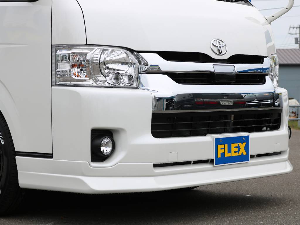 FLEXオリジナル Delfinolineフロントリップスポイラー装備！ローダウンと合わせてシルエットを整えます！