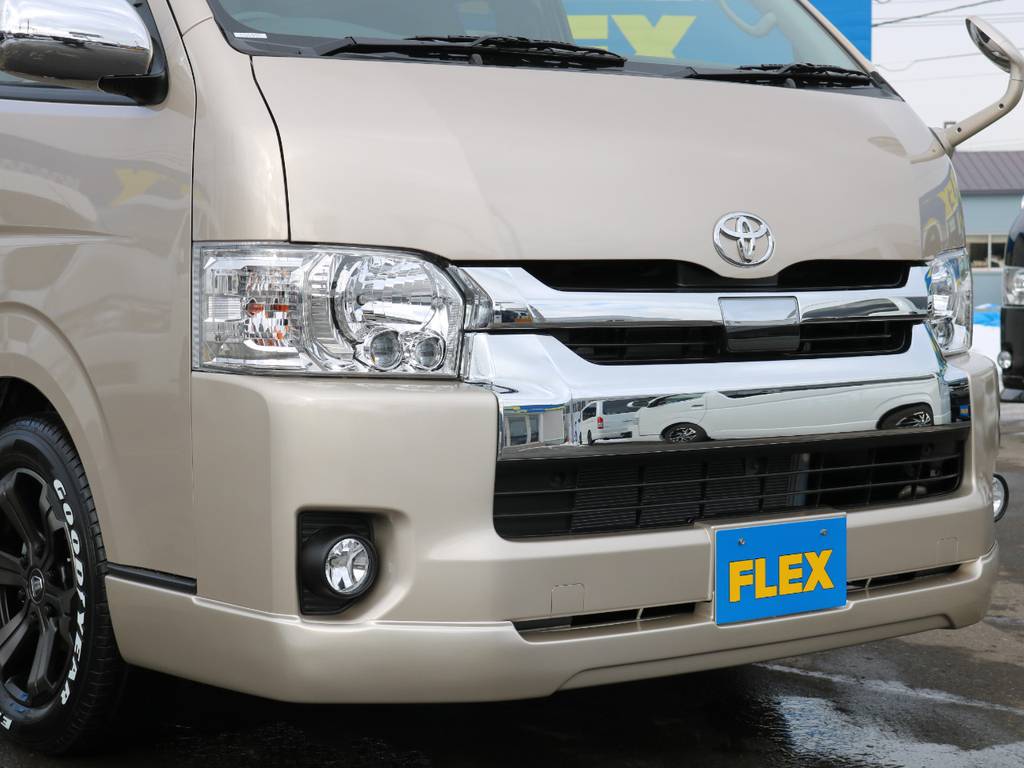 FLEXオリジナルフロントリップスポイラー装備！