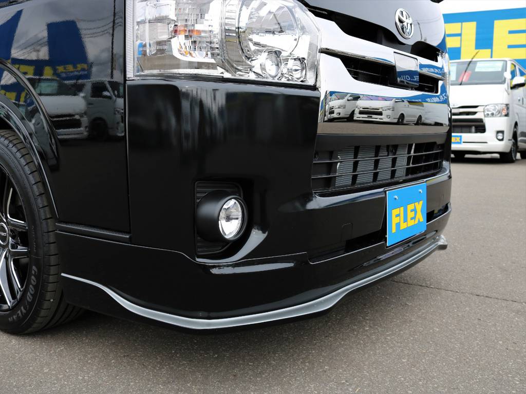 415コブラ クリンルックⅢタイプRフロントリップスポイラー 装着！