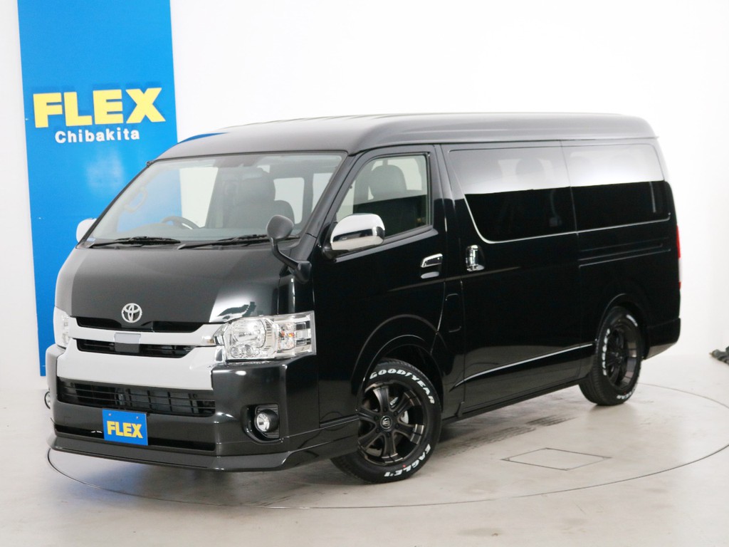 新車未登録　ハイエースワゴンＧＬ　ガソリン４ＷＤ　１０人乗り３ナンバー登録　寒冷地仕様　ＦＬＥＸオリジナル内装アレンジ【Ｖｅｒ２】！