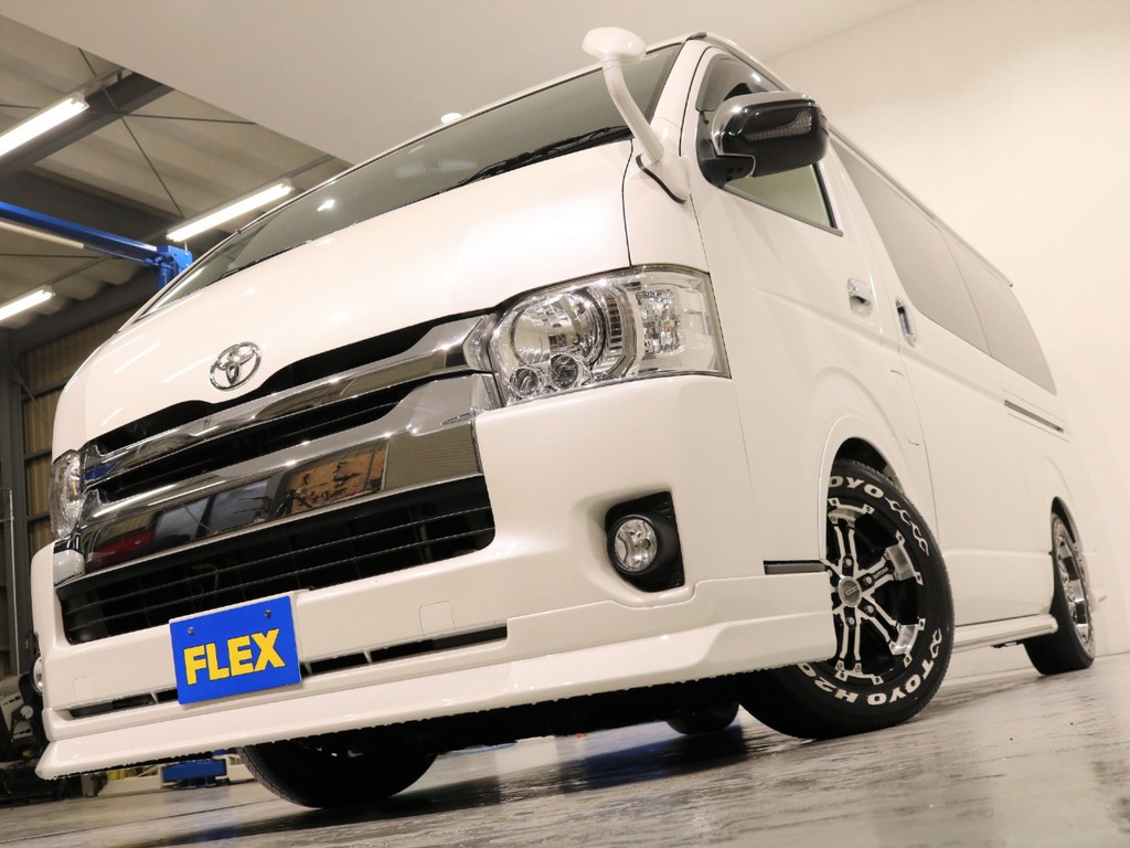 新品FLEXオリジナルフロントリップスポイラー装着！
