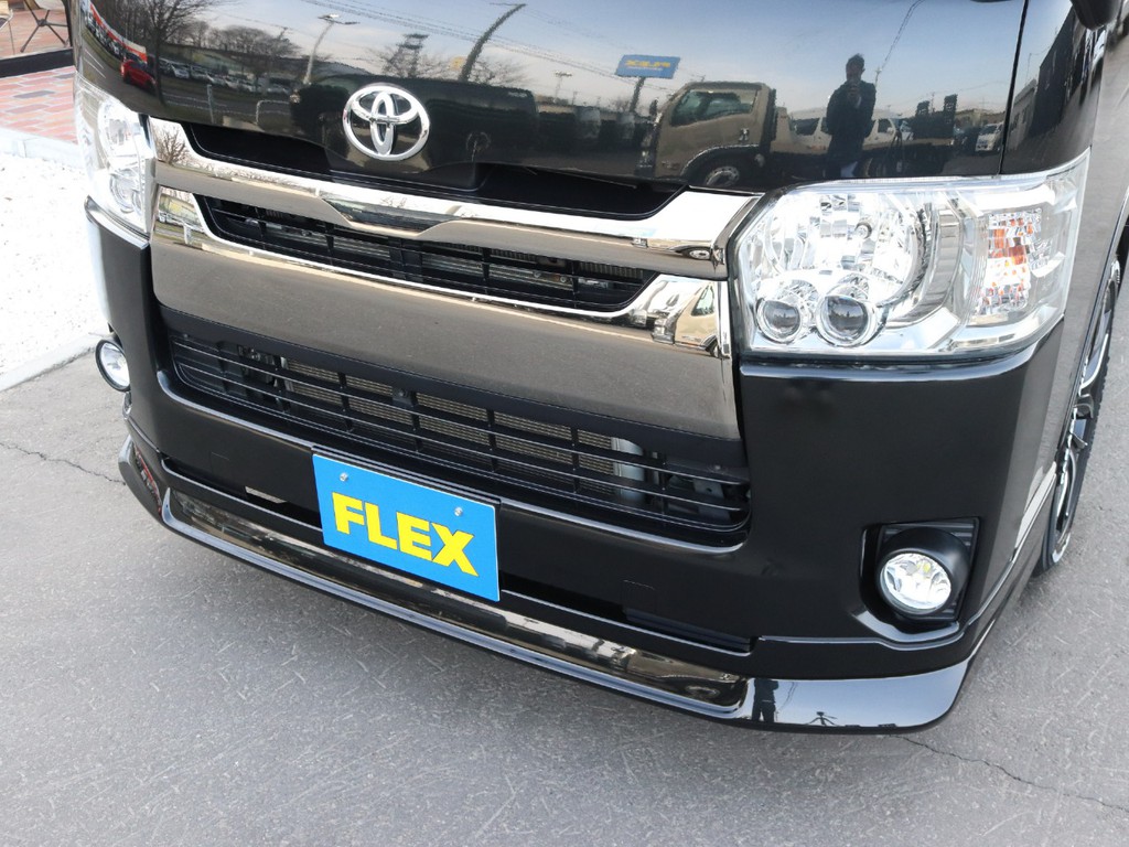 新品ＦＬＥＸオリジナルフロントリップスポイラーを装着！