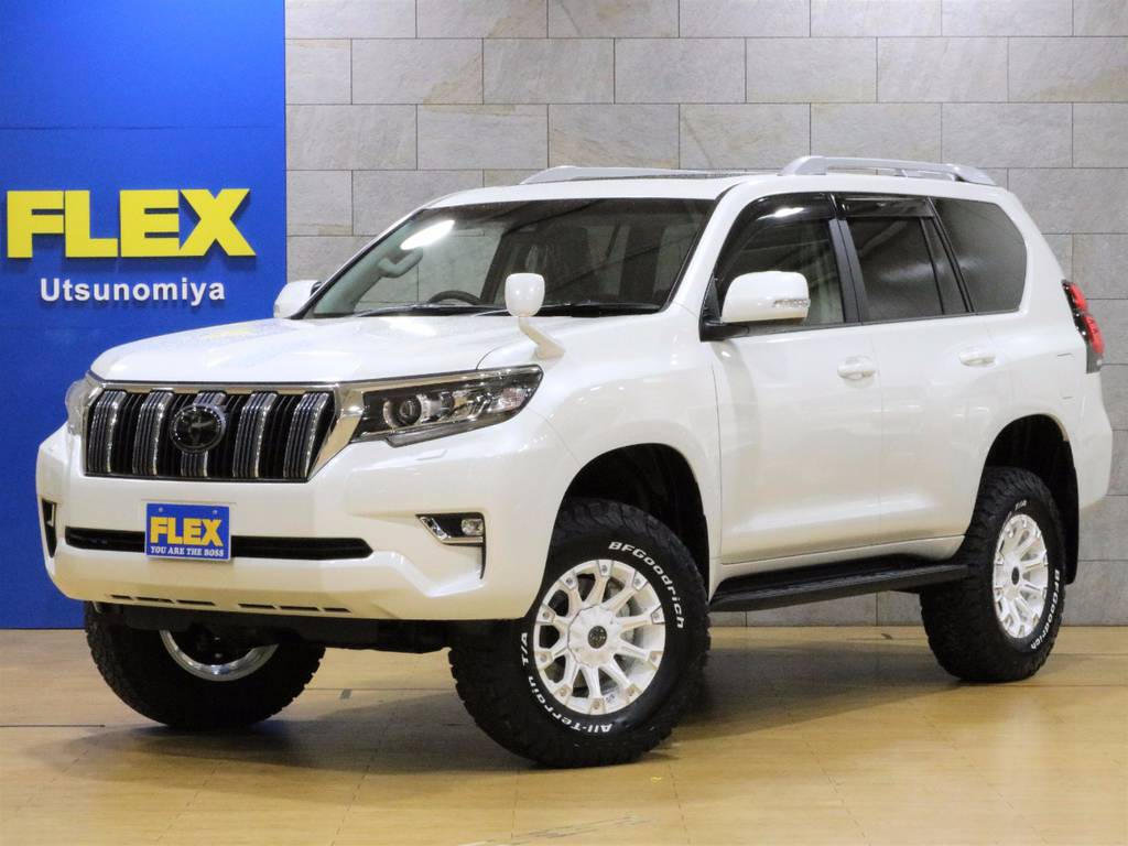 新車未登録！新型１５０プラド！セーフティーセンス、レーンディパーチャーアラート搭載！サンルーフ、ルーフレール、寒冷地など純正オプション多数！！