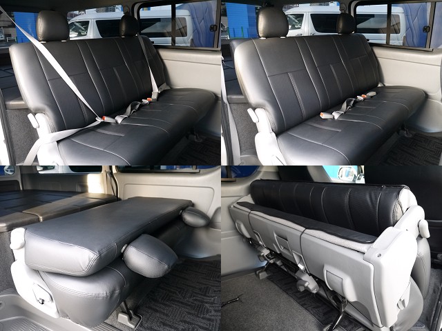 後席はメーカーオプションシートベルト完備！！格納＆跳ね上げもＯＫ！！