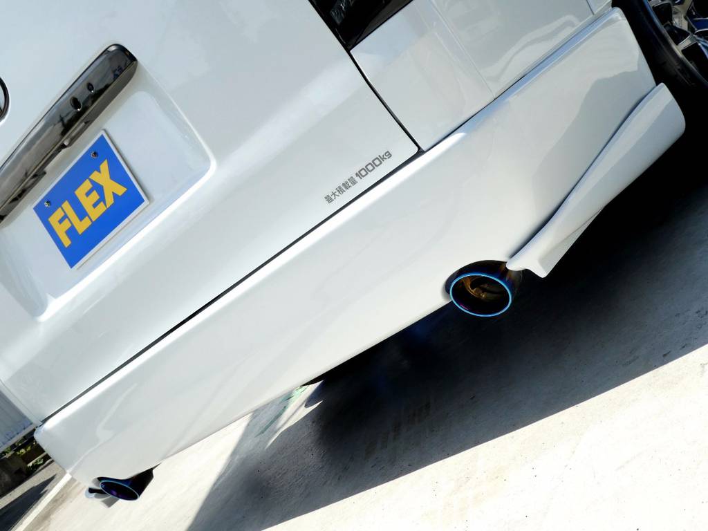４１５ＣＯＢＲＡ　ヒートルージュマフラーカッターＷ出しリアバンパースポイラーがリアビューを引き締めます！！