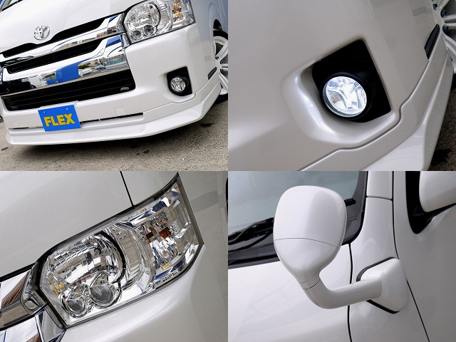 フレックスオリジナル ＤｅｌｆｉｎｏＬｉｎｅフロントスポイラーを装着！！ヴァレンティ ＬＥＤフォグバルブやアンダーミラー同色など細かなところまでカスタムしてありますよ！！
