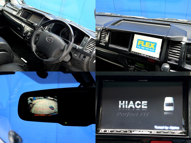 メーカーオプション リア防眩バックカメラミラー完備！！アルパイン ８インチナビ装着！！
