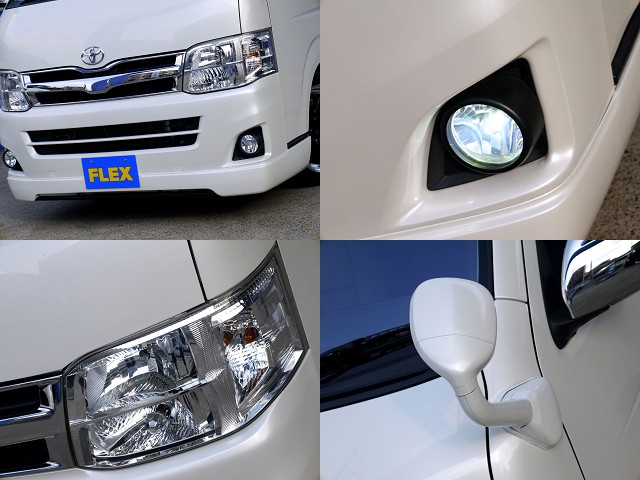 フレックスオリジナル フロントスポイラーをセット！！ＬＥＤフォグバルブも変更済ですよ☆