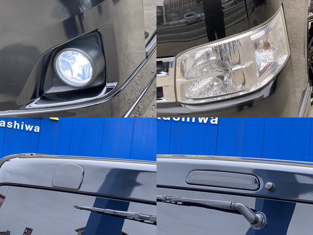 ＬＥＤフォグバルブに変更済！！メーカーオプション ディスチャージヘッドライト完備！！ヴァレンティ ブラックＬＥＤハイマウントに変更！！
