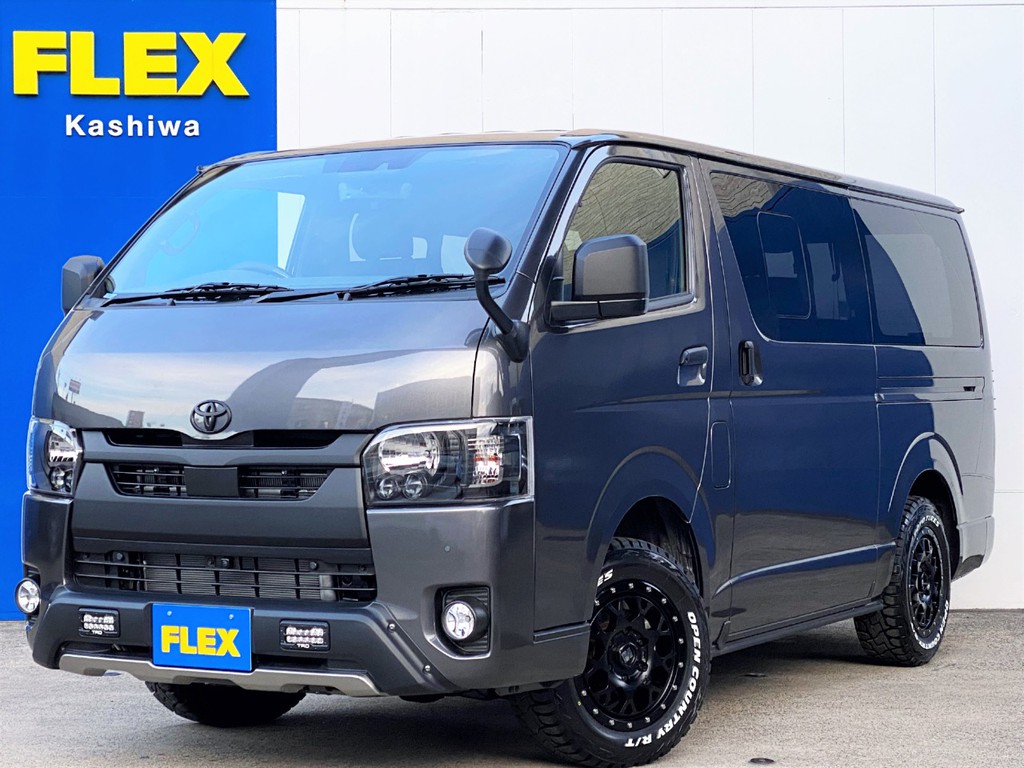 新車ハイエース スーパーＧＬ ダークプライムⅡ ２８００ディーゼルターボ４ＷＤ Ｂｌａｃｋ Ｅｄｉｔｉｏｎ フローリングパッケージが入庫しました！！