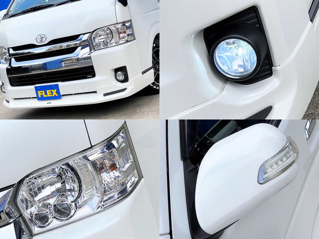 モデリスタ フロントスポイラー装着済！！ＬＥＤフォグバルブやドアミラーウインカー取付済！！メーカーオプション ＬＥＤヘッドライトもついてますよ☆