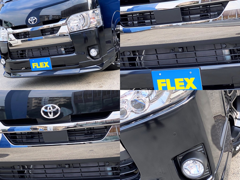 ＦＬＥＸオリジナル ＤｅｌｆｉｎｏＬｉｎｅフロントスポイラーをセット！！フロントカメラやインテリジェントクリアランスソナー レーダーブレーキ完備！！