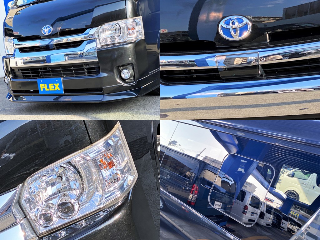 ＦＬＥＸオリジナル ＤｅｌｆｉｎｏＬｉｎｅフロントスポイラーをセット！！ＬＥＤヘッドライトやレーダーブレーキ完備！！