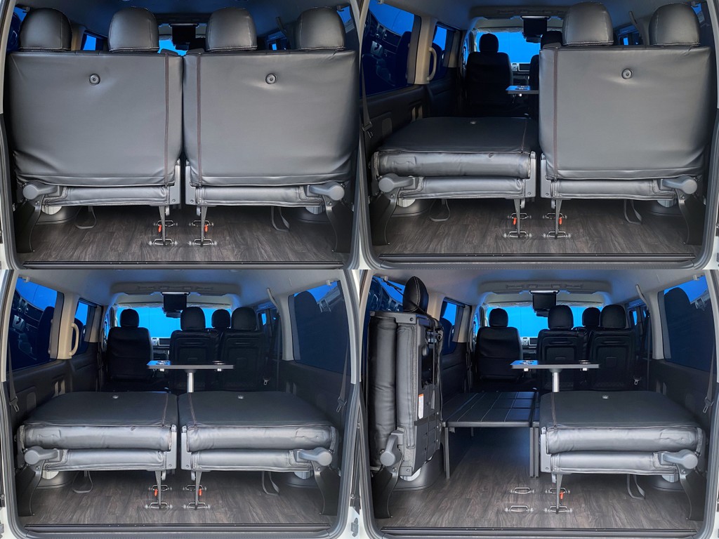 最後部座席は格納や跳ね上げできますよ☆