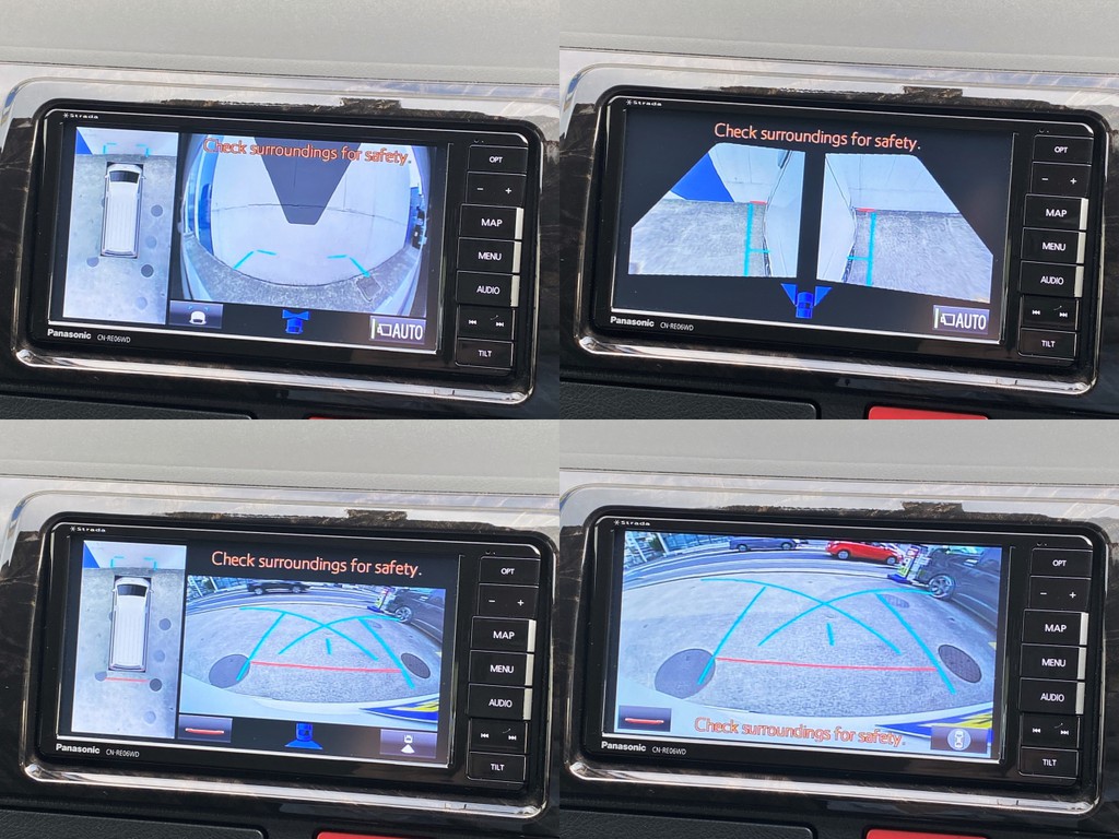 フロント サイド リアカメラ完備！！パノラミックビューモニター機能もついてますよ☆
