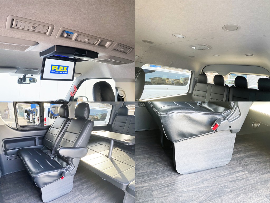 後席専用ヒーター＆クーラー完備！！細かなところまでカスタムパーツ取付済ですよ☆