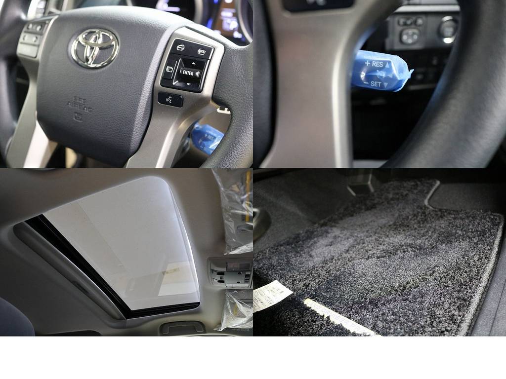 新車設定の無いステアリングスイッチ＆クルーズコントロールを当社にて装備しております♪