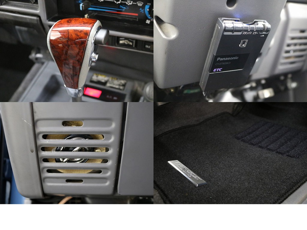 新品ウッドシフトノブ☆ＥＴＣ☆社外スピーカー☆新品フロアマット☆