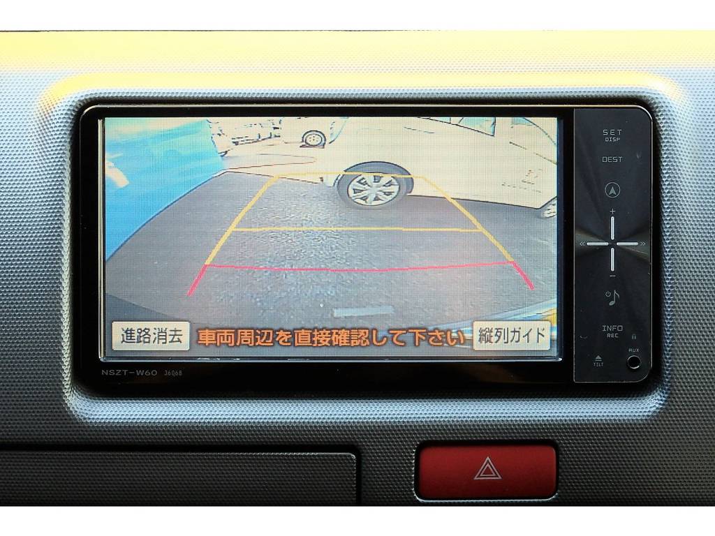もちろんバックカメラ装備で、バックが苦手な方も安心ですよ♪