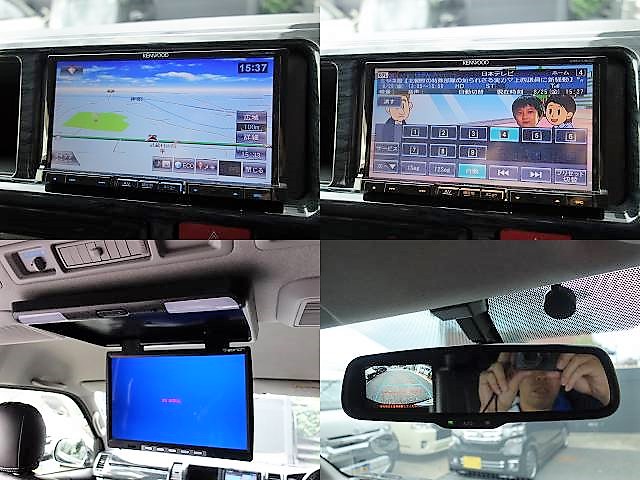 ケンウッド製ＳＤナビフルセグ対応、社外大型フリップダウンモニター、ＥＴＣ分離型装備！！