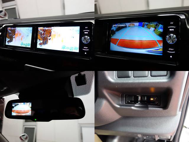 ナビ横サブモニター装備！！ＥＴＣ分離型、バックカメラナビ連動加工済み！！