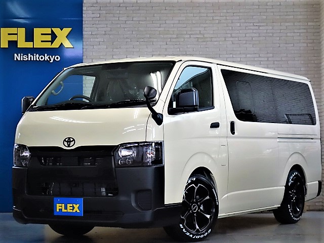 新車ハイエースＶ、ＤＸロング５ドアライトイエロースポーツパッケージ完成致しました！！ライトイエロー×マッドブラックに拘り作成した１台！！