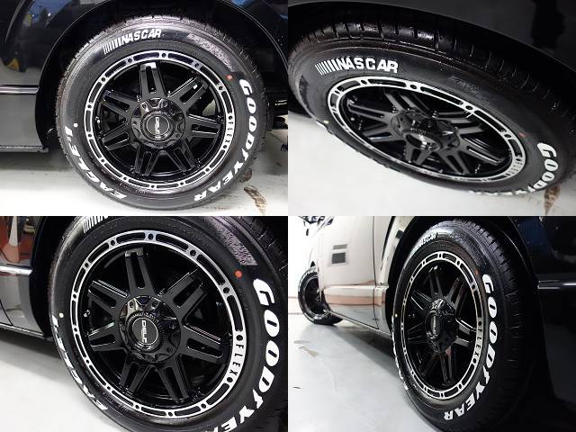 Ｒ１年式ハイエースＶダークプライムⅡ２７００ガソリン両側パワースライドドア装着車両入庫！！オリジナルパーツでカスタマイズした１台完成しました！！
