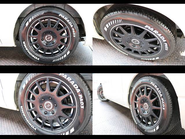 ２９年式ハイエースＶスーパーＧＬ２０００ガソリン２ＷＤ床張りベットＫＩＴ装備！！社外パーツ多数装備のお買い得車両入庫！！