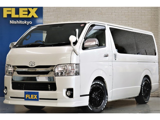 令和1年式ハイエースＶダークプライムⅡ２０００ガソリン両側パワースライド装備車両入庫！！オリジナルパーツでカスタム済みの1台完成！！