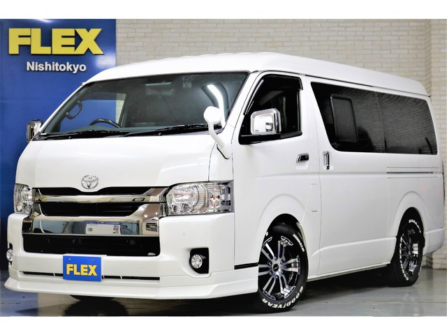 令和３年式ハイエースＶダークプライムⅡ２８００ディーゼルターボカスタム車両入庫！！外装、内装社外パーツ多数装備済み！！
