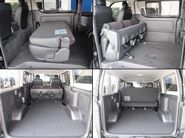 各種グレードも豊富です！ハイエース１型２型３型４型、「スーパーＧＬ」、「ＤＸ」、「グランドキャビン」、「コミューター」、「ワゴンＧＬ」など専門店ならではの品揃えで格安展示中！